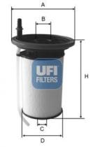 Ufi 2605200 - FILTRO COMBUSTIBLE OPEL,VAUXHALL