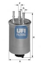 Ufi 2411500 - FILTRO COMBUSTIBLE RENAULT